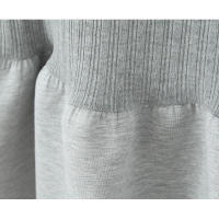 Vestido Mini de Moda para Mujer de Otoño Patchwork de Punto Americano con Cuello de Gorro y Mangas Cortas Vestido Grueso y Elegante para Ellas - details 10