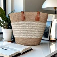 Bolso de paja para mujer nuevo bolso de hombro de gran capacidad para vacaciones al aire libre en la playa junto al mar - details 9