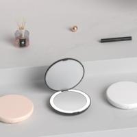 Travel Makeup Mirror with Rechargeable LED Lights