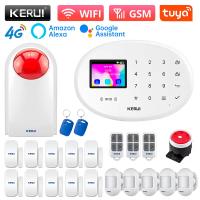 Sistema de alarma inteligente KERUI 4G Tuya W204 para seguridad del hogar, kit de alarma inalámbrico WiFi GSM con sirena, sensor de movimiento y detector de humo. - details 29