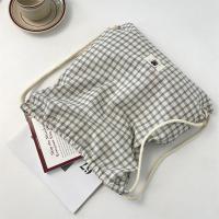 Bolso con cordón a cuadros coreanos Vintage, mochila ligera Y2k estética a cuadros, mochilas escolares informales para estudiantes Harajuku para senderismo - details 9