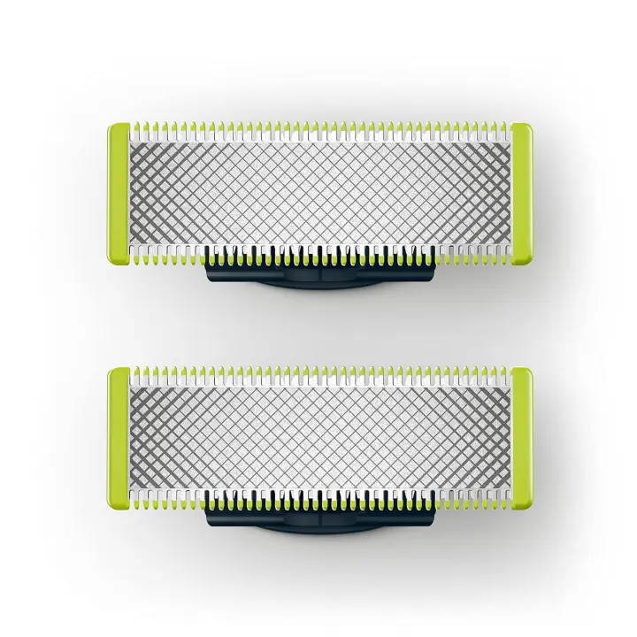 Cabezal de afeitadora de 2 piezas para Oneblade, cuchilla de repuesto para cortadora de barba, QP2520/QP2530/QP2630/QP6510/QP6520/QP2523 - 1