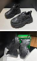 Zapatos blancos versátiles de suela gruesa que aumentan la altura, zapatos deportivos cómodos y transpirables. - details 11