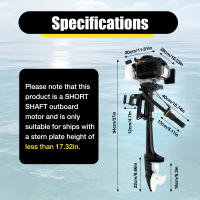Motor fuera de borda para barcos pesados arranque rápido refrigerado por agua sistema Cdi 52cc 4 stoke 4 hp - details 7