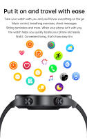 Relojes inteligentes hombre Fitness exterior deporte Música podómetro heart rate blood pressure mujer Bluetooth llamada Negocio watch - details 22