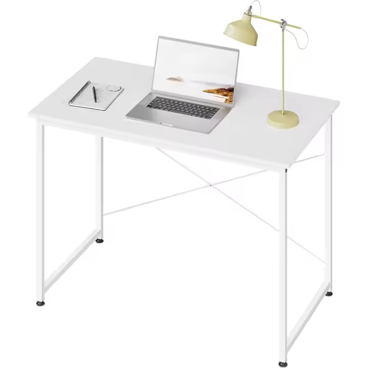 Mesa de estudio ecológica de madera Moderna, sólida, fácil de instalar, tamaño 100x50x75 cm - 1