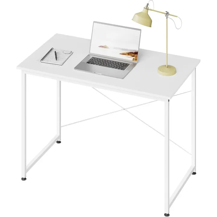 Mesa de estudio ecológica de madera Moderna, sólida, fácil de instalar, tamaño 100x50x75 cm - 1