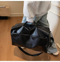 Bolsa de lavado de PU suave para negocios, bolsas de lona de viaje para senderismo al aire libre, natación, paquete de transporte, bolso de equipaje de lujo, mochila Retro de fin de semana - details 5