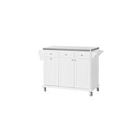 Carro de cocina multifuncional con 2 cajones y 2 estantes Gran encimera Ideal para bar y comedor - details 22