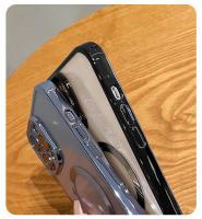Funda de teléfono de carga inalámbrica magnética chapada de lujo para iPhone 13, 12, 11 Pro Max, funda de TPU suave, Protector de lente, accesorios de teléfono - details 4