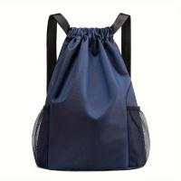 Mochila deportiva MARKROYAL con cordón - Ligera, plegable, Oxford, con correas de hombro ajustables, gran capacidad y bolsillos laterales de malla para viajes, gimnasio, baloncesto y desplazamientos diarios, mochila diaria |   mochila deportiva |   Cierre - details 0