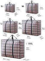 Bolsa de Almacenamiento de Cintas Tejidas de Gran Capacidad Bolsa de Almacenamiento de Ropa de Mudanza Plegable Caja de Almacenamiento de Algodón Forro - details 1