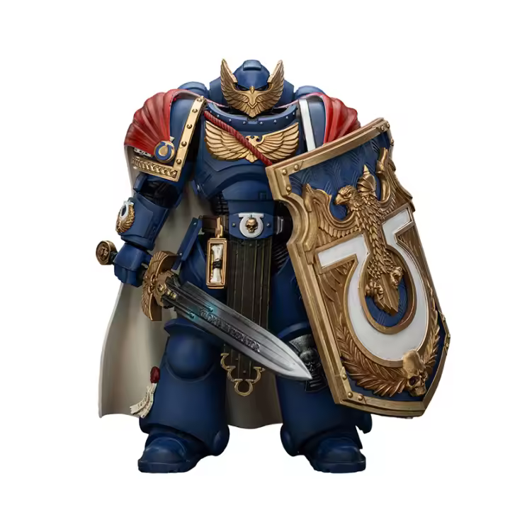 JOYTOY Ultramarines Victrix Honor Guard Figura de Acción de 1/18 con Escudo de Tormenta y Espada de Poder Modelo Militar de Anime - 1