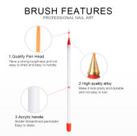 Línea de Gancho de Uñas KADS con Cepillo 3D Punta de Uñas Diseño de Flores Herramienta de Manicura DIY Pincel para Dibujo y Pintura Francés - details 1