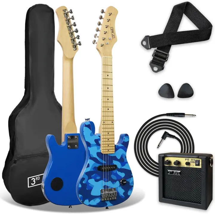 Paquete de Guitarra Eléctrica para Principiantes Tamaño 1/4 Amplificador Portátil de 5 W Cable - 1