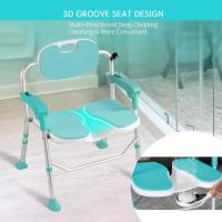 Silla de Baño Plegable 3D Antideslizante, Altura Ajustable, Diseño Cóncavo para Ancianos y Discapacitados - details 2