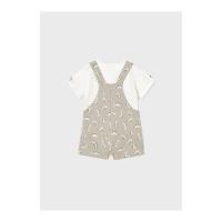 Moda infantil niño MAYORAL 1.650 062 CONJUNTO PETO PUNTO HUESO 35491 25V - details 1