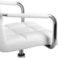 Oficina con Ruedas Giratorias Silla de Ordenador Ajustable en Altura con Asiento Acolchado Giratorio - details 4