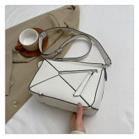 Bolso de mano con patrón de lichi, bandolera de hombro, gran capacidad, geométrico, rompecabezas francés, nuevo - details 16