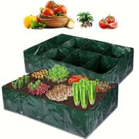 Bolsas de cultivo de fieltro multicírculo para jardín, ETA rectangular para plantar viveros, verduras, tomates, patatas, plantas - details 2