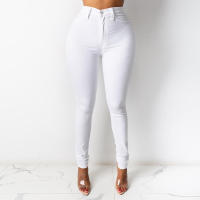 Nueva moda femenina: pantalones lápiz ajustados con cintura - details 7