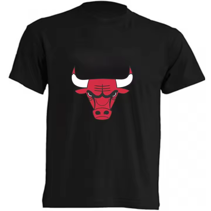 Camiseta de los Chicago Bulls - |   Algodón |   Manga corta - Tejido tubular, sin costuras laterales.- Punto liso - 1