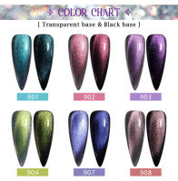 Esmalte de Uñas de Gel Magnético Brillante 9D de Clou Beaute con Diseños de Ojo de Gato Galaxia Hielo Spar y Gato Eye - details 3