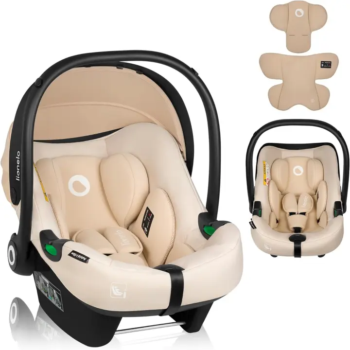coche para bebés 40-87 cm i-Size puntos protección lateral Portabebés, Orientación trasera cinturón de seguridad de 3 - 1