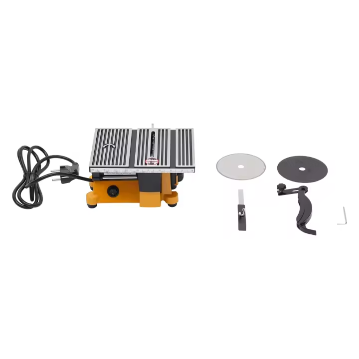 Mini Sierra de Mesa Circular de 4500 RPM Eficiente, Portátil, Afilada para Plástico, Madera, Vidrio - 1