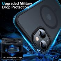 Funda Magnética para iPhone 13,14,15, Compatible con MagSafe, Carcasa Translúcida Mate Trasera Fina Antigolpes - details 5