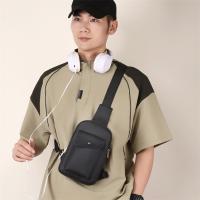 Bolso de pecho Simple de gran capacidad para hombre, riñonera informal impermeable para hombre, bolso multifuncional para teléfono móvil de estilo coreano para niños - details 24