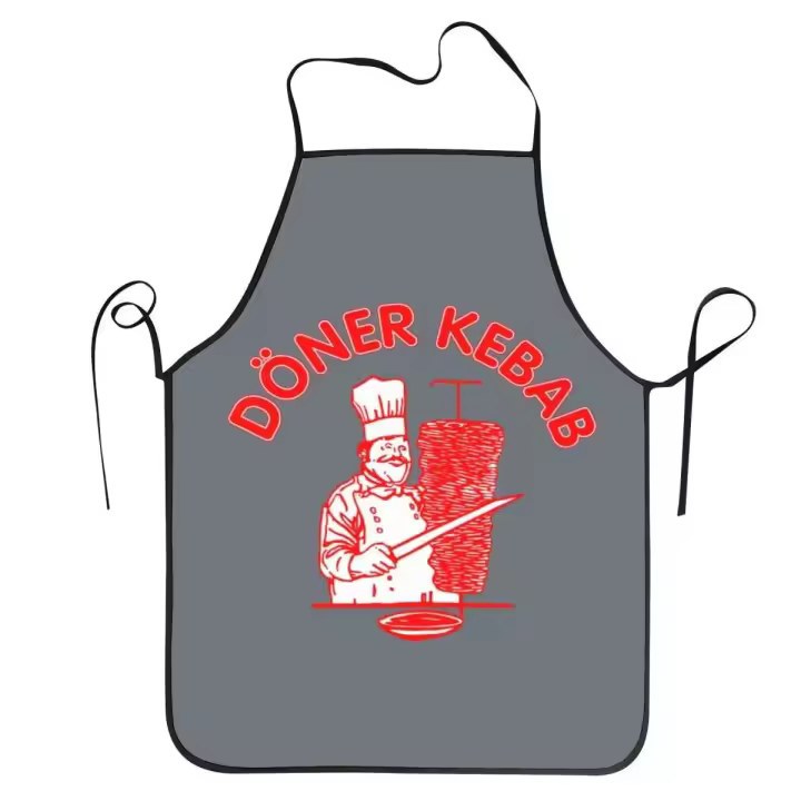 Delantal de Doner Kebab Personalizado Unisex para Adultos Ideal para Cocinar, Hornear, Jardinería - 1