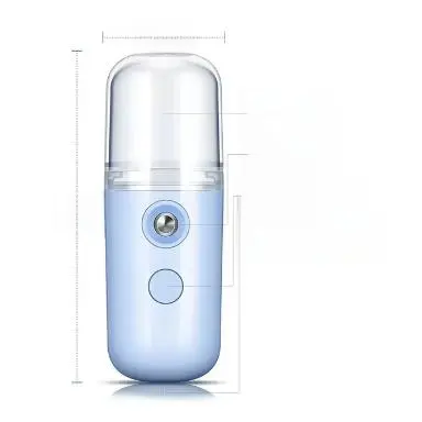 Vaporizador Facial Portátil Mini Spray de Nano Mist para Cuidado de la Piel - 1