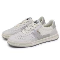 Zapatos de cuero informales de moda antideslizantes planos italianos clásicos blancos nuevos, marca 2025 para hombres - details 7