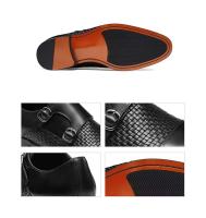 Cuero genuino formal de alta calidad para hombres, doble moda con zapatos casuales, moda masculina, fiesta, zapatos de negocios - details 16