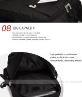 Mochila negra de viaje para hombre, equipo turístico de 15,6 pulgadas, para ordenador portátil de negocios - details 13