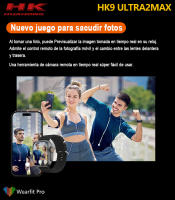 2025 Nuevo HK9 Ultra 2 MAX Smartwatch Bluetooth Llamada Detección de frecuencia cardíaca Modo deportivo Linterna 1GB de memoria AMOLED Compatible con Android IOS Smartwatch - details 18