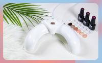 Lámpara LED de secado de uñas, luz blanca minimalista de 8,5x4,5x2, 0 pulgadas con 3 temporizadores, portátil, mate, ABS, secador de esmalte de Gel UV para salón de casa - details 0