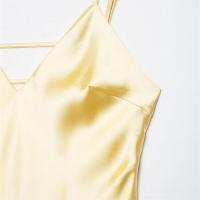 Vestido de Satén Sin Mangas y Sin Espalda Versátil Falda Larga con Correas Sueltas para Mujer en Verano - details 6