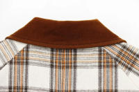 TRAFZA 2025 Chaqueta corta de calle alta de primavera para mujer, chaquetas de manga larga a cuadros con cuello vuelto y bolsillos con cremallera para mujer, nueva moda - details 6