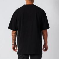 Camiseta de Entrenamiento de Fitness para Hombres Manga Corta, Cuello Redondo, Poliéster Transpirable, Secado Rápido, Tamaño Grande, Camisetas Casuales para Primavera/Verano - details 2