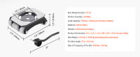 SucceBuy Furniture Dolly - Mover resistente con capacidad de 750 libras, ruedas y panel de acero al carbono - details 6