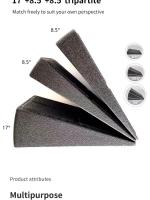 Bloques de cuñas de Yoga para ejercicio, 3 piezas, inclinados elásticos ajustables, bloques de cuñas en cuclillas - details 1