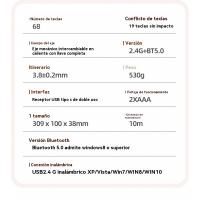 K68 Teclado mecánico inalámbrico Bluetooth de doble modo Bloque de color personalizado para juegos Teclado mecánico intercambio en caliente - details 10