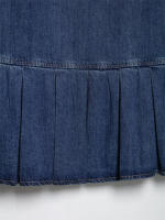 Vestido Plisado para Mujer OUWU Cuello Redondo, Sin Mangas, Cinturón, Dobladillo Suelto, Cremallera Invisible, Minifalda, Primavera Y Verano - details 7