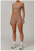 Conjunto de Yoga de Cintura Alta Ouwu Traje Deportivo de 3 Piezas Monos Deportivos para Mujeres - details 5