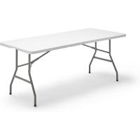 Mesa Plegable Portátil Multifuncional, 180x74x74cm, Imitación a Madera, Marrón - details 16