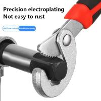 Llave extractora de tornillos de acero con alto contenido de carbono, llave automática rápida antideslizante multifuncional, llave de tubo ajustable duradera - details 7