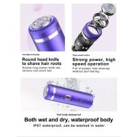 Removedor de vello facial para mujeres, recortador de cejas, pelo de nariz, mini navaja de bikini, moldeador preciso, depiladora recargable portátil para Li - details 3