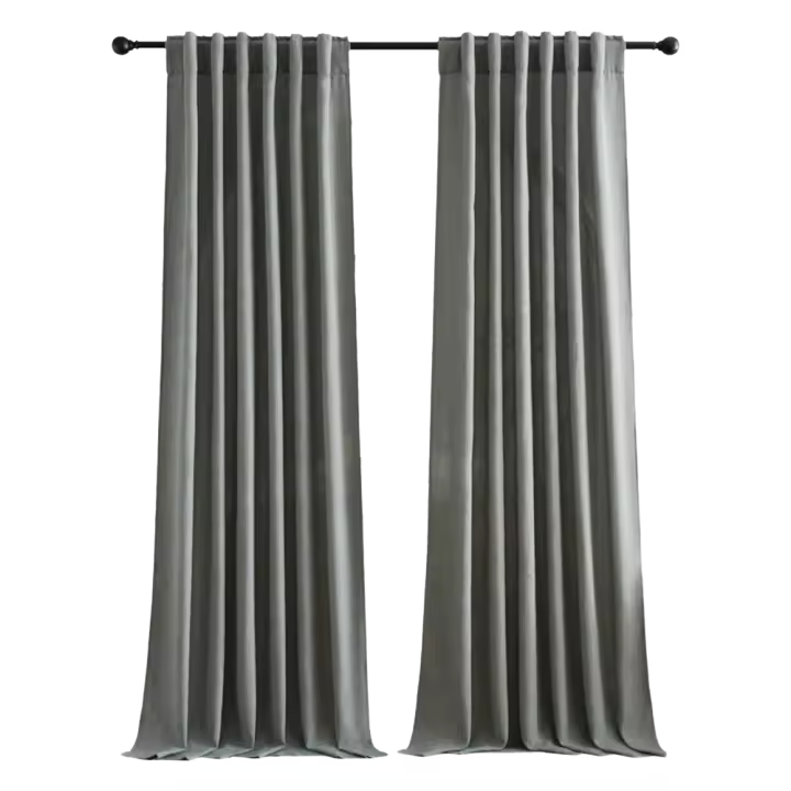 RYB HOME Semi-Transparente Cortina de Lino Cortina de Ventana de Privacidad de Poliéster Lavable para Dormitorio y Sala de Estar - 1